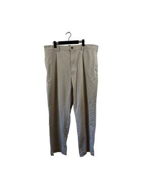 Banana Republic Mens Khaki Chino Pants 40x32 100% Cotton Flat Front